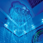 Baldachim światłowodowy chmura 