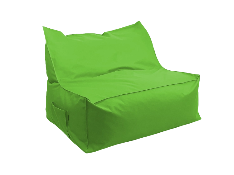 NC587 Kanapa pufa z oparciem apple green bok.png