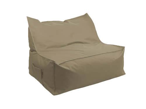 NC587 Kanapa pufa z oparciem khaki bok.png